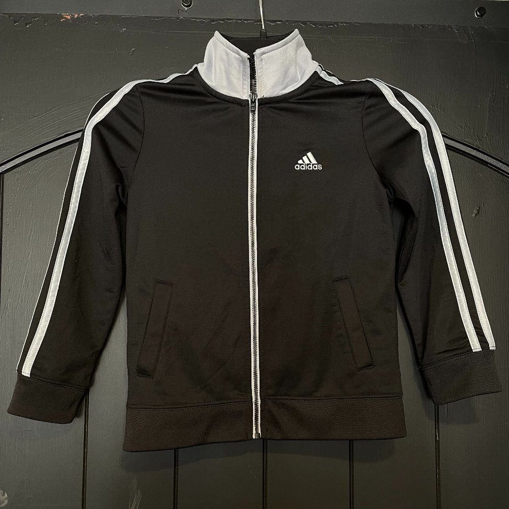 Kids Adidas Track Jacket Black Size 6